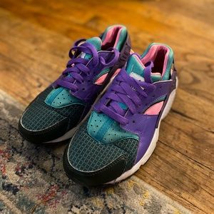 Rare Nike Air Huarache Run Ultra Now Bq7096-300 Multicolor Running Shoes